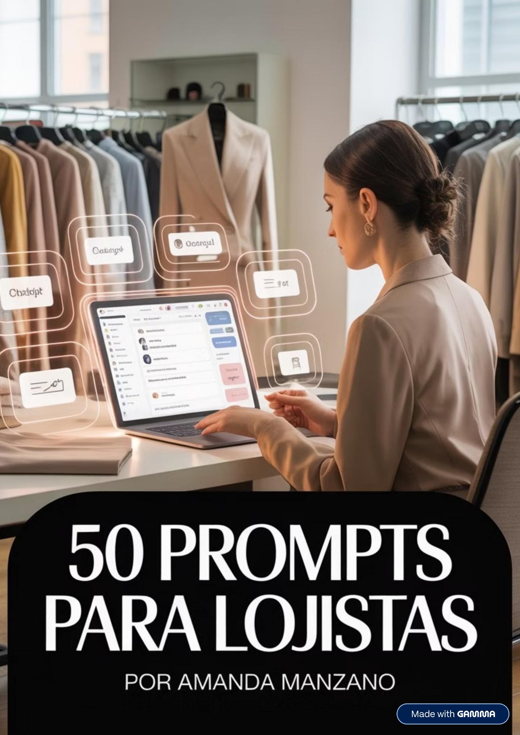 E-book 50 Prompts para Lojistas